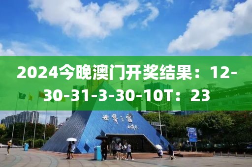 2024今晚澳门开奖结果：12-30-31-3-30-10T：23